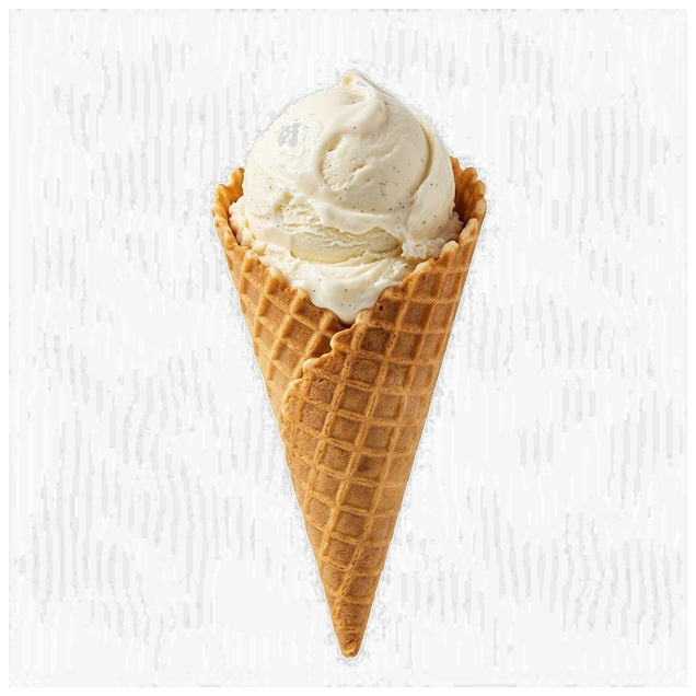 Cono Waffle Vainilla Francesa